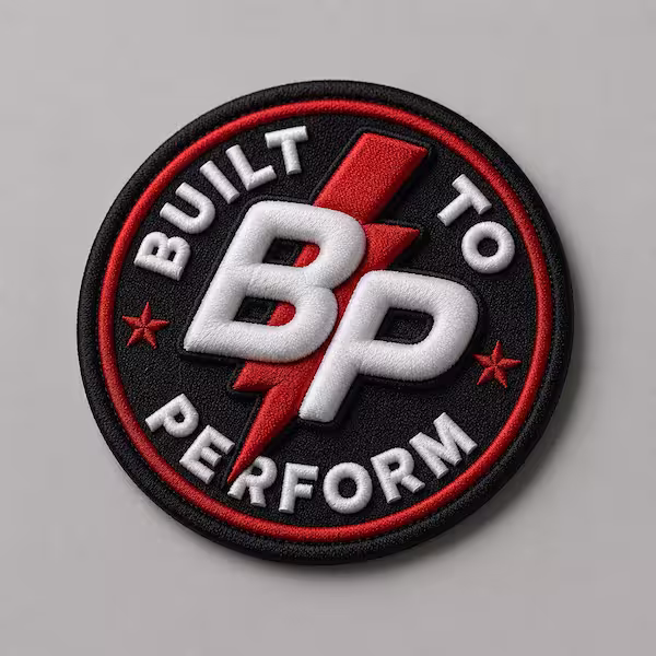 3D Puff embroidered apparel patch